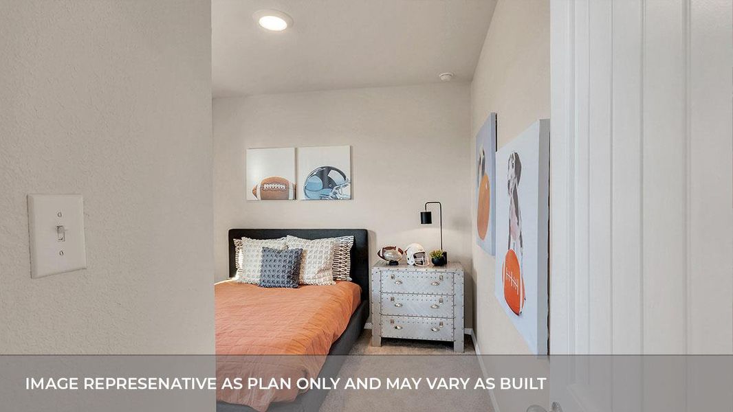 Furnished interior view inside a new home in Prairie Lakes, Buda (Image 14).