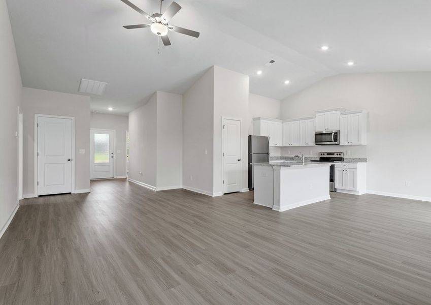 The Alexander has an open-concept layout