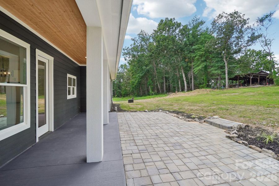 Exterior details and patio area of a home in , Hendersonville (Image 4).