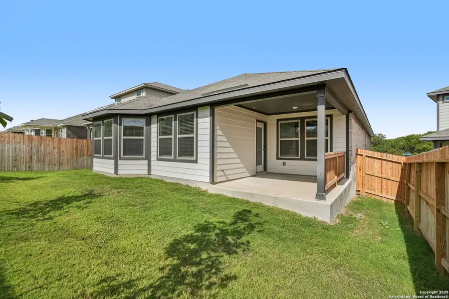 Exterior details and patio area of a home in Comanche Ridge, San Antonio (Image 3). Exterior details and patio area of a home in Comanche Ridge, San Antonio (Image 3).