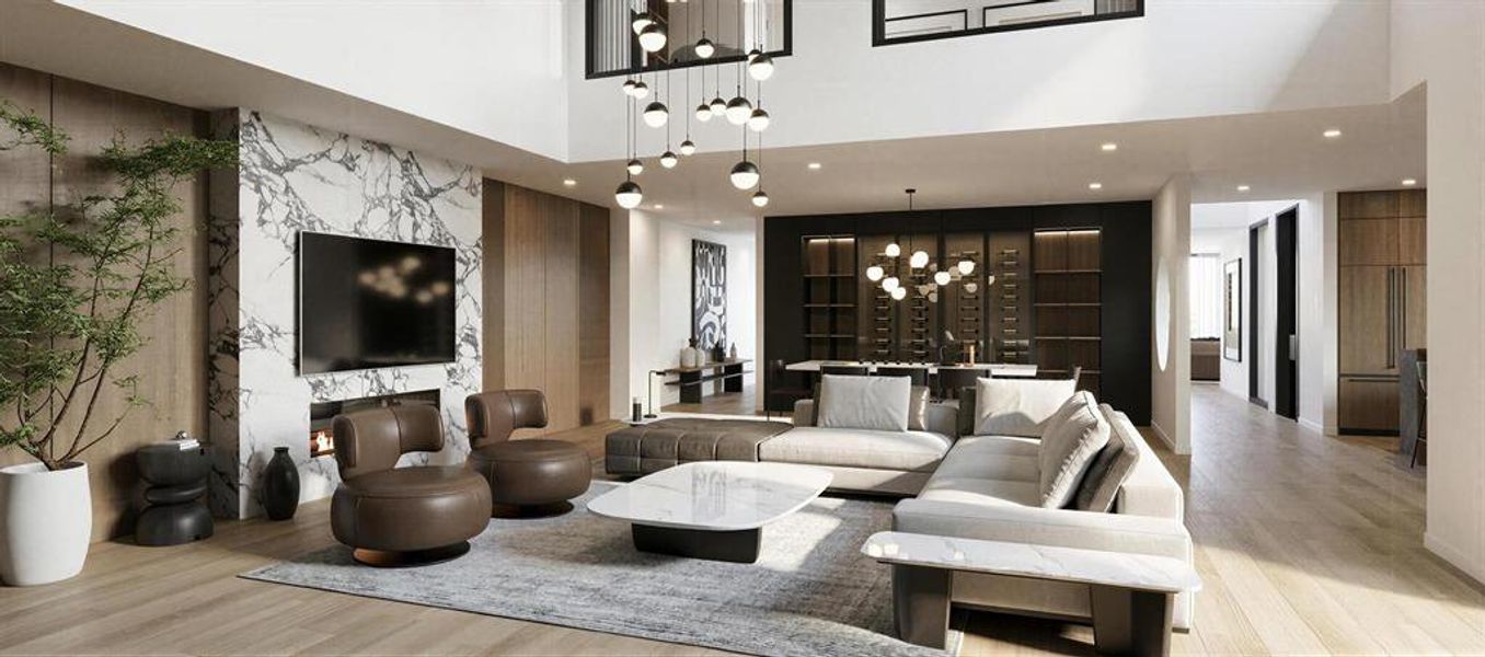 Furnished interior view inside a new home in , Dallas (Image 7). Furnished interior view inside a new home in , Dallas (Image 7).