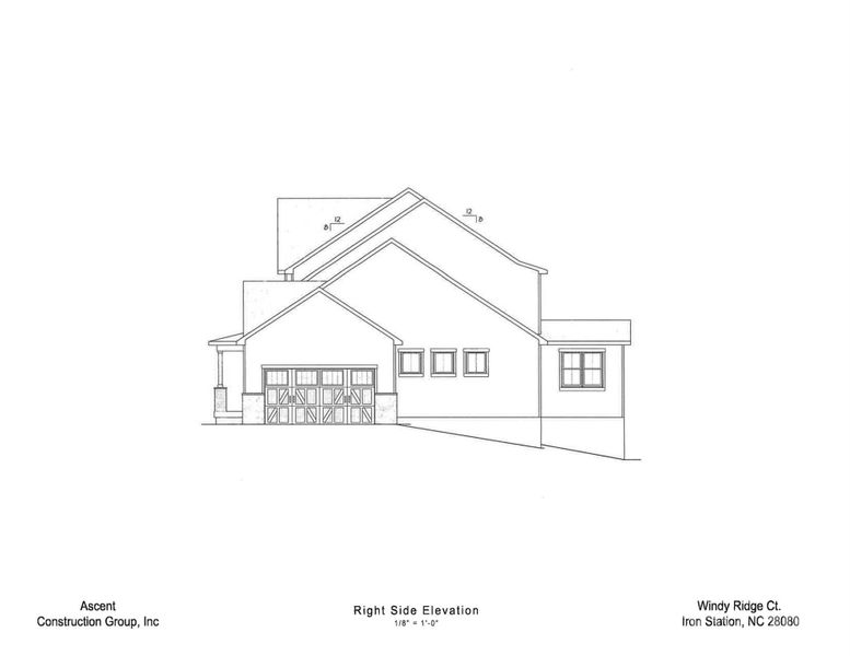 Exterior rendering of this home design in , Iron Station, NC (Image 7).