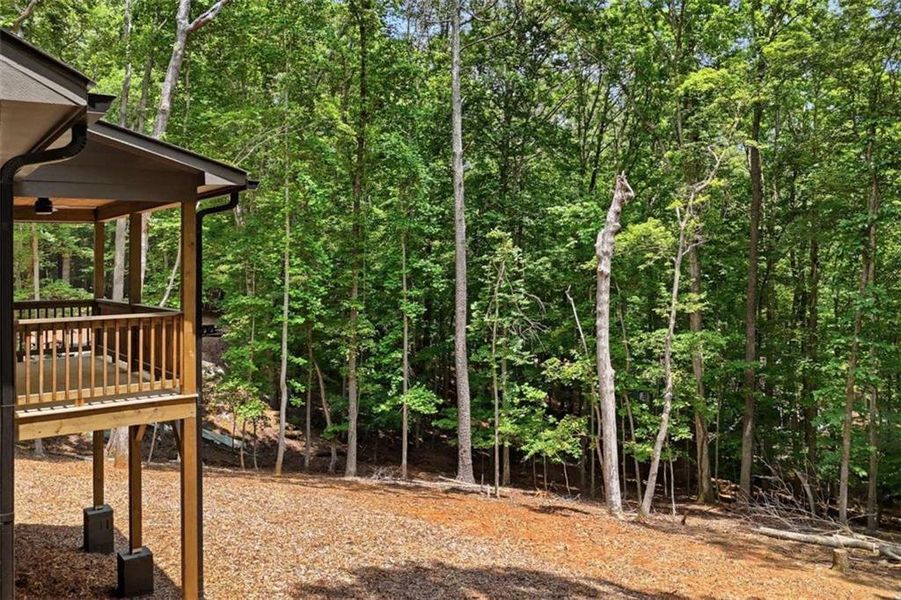 Exterior details and patio area of a home in , Ellijay (Image 26).