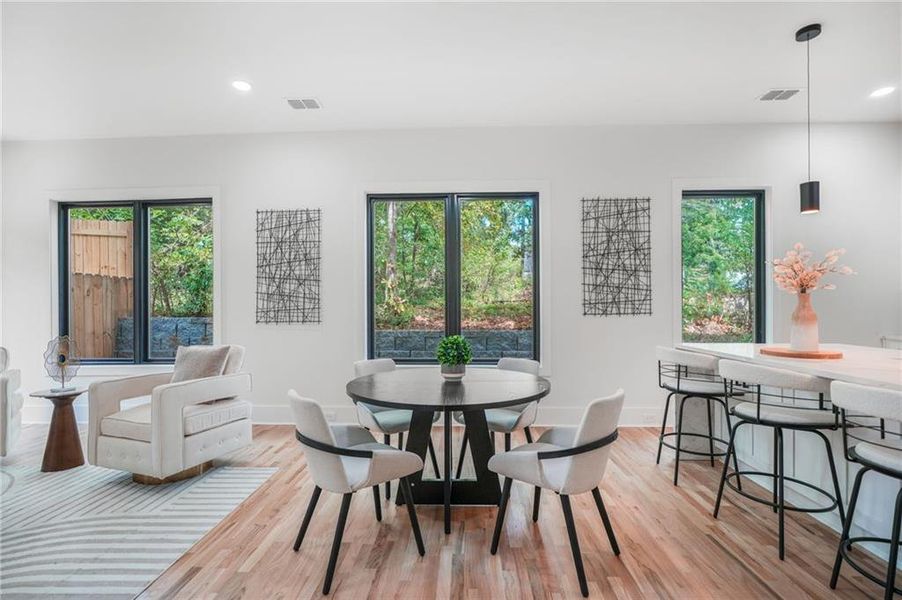 Furnished interior view inside a new home in , Atlanta (Image 38).