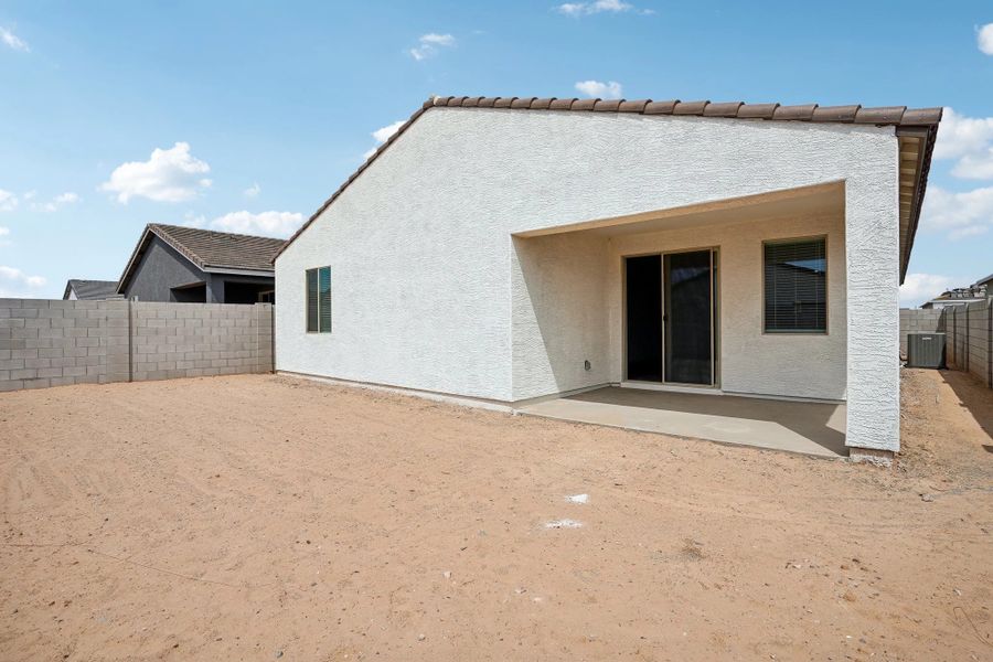 Back exterior elevation