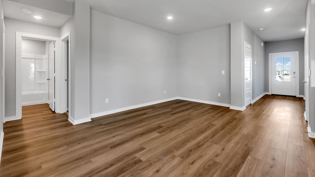 Spacious, unfurnished interior of a new home in Overlook West, Wolfforth (Image 12). Spacious, unfurnished interior of a new home in Overlook West, Wolfforth (Image 12).