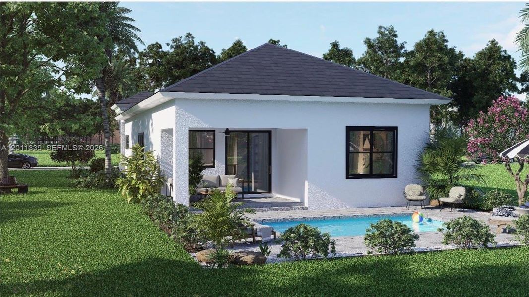 Exterior details and patio area of a home in , Port St. Lucie (Image 25).