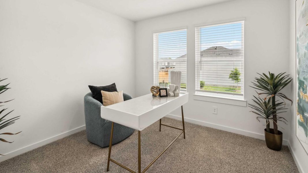 Furnished interior view inside a new home in City Gate, Houston (Image 10).
