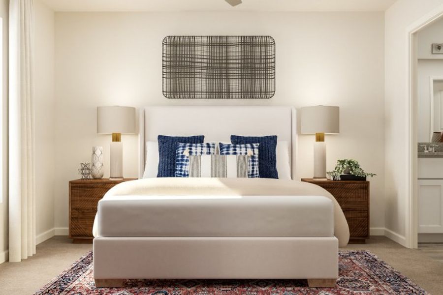A white couch in a room. A white couch in a room.
