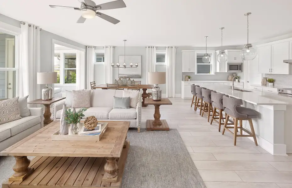 Furnished interior view inside a new home in Sun City Hilton Head, Bluffton (Image 11).