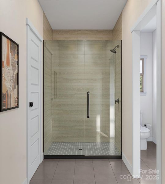 Primary Bathroom Shower - 3D Rendering, finishes may vary Primary Bathroom Shower - 3D Rendering, finishes may vary