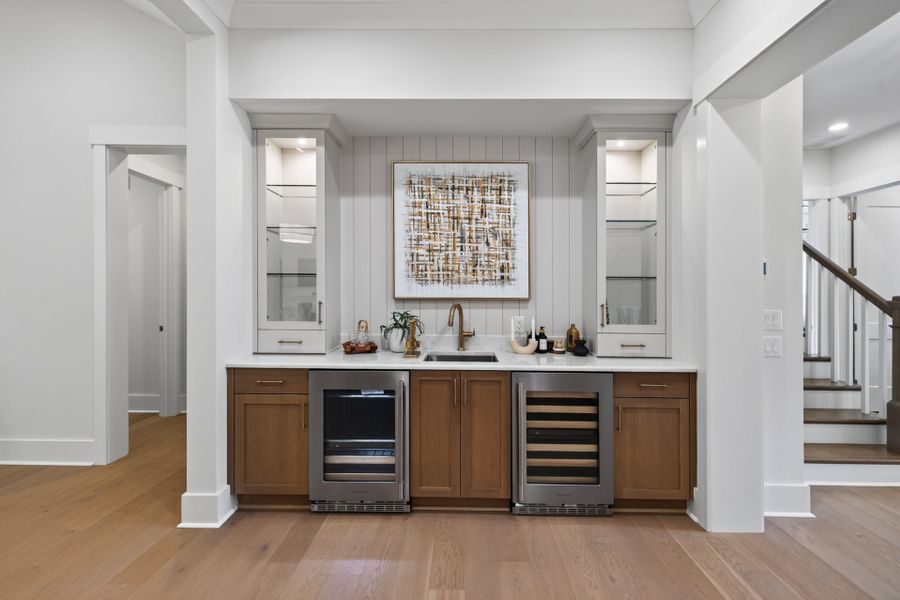 Furnished interior view inside a new home in McLean - South Shore, Clover (Image 10). Furnished interior view inside a new home in McLean - South Shore, Clover (Image 10).