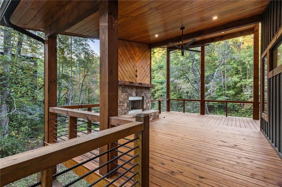 Exterior details and patio area of a home in , East Ellijay (Image 23). Exterior details and patio area of a home in , East Ellijay (Image 23).