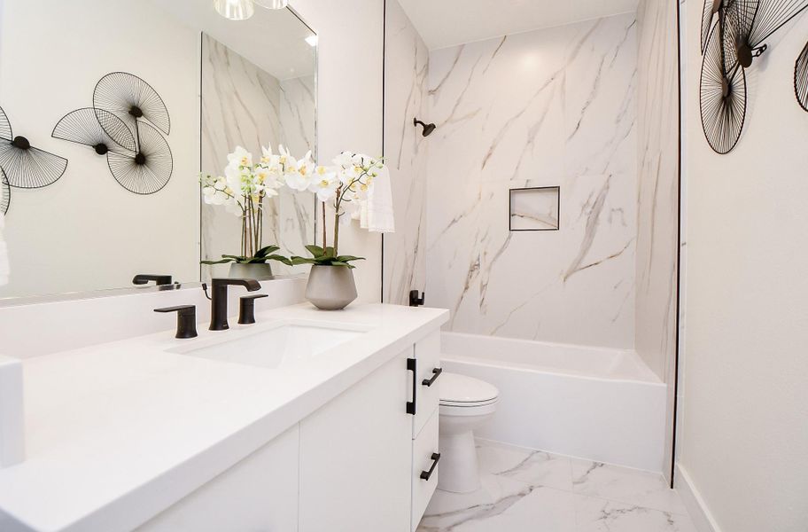 Furnished interior view inside a new home in , Houston (Image 11).