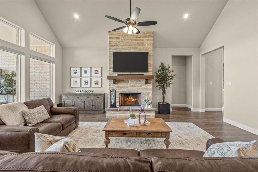 Furnished interior view inside a new home in The Meadows, Gunter (Image 10). Furnished interior view inside a new home in The Meadows, Gunter (Image 10).