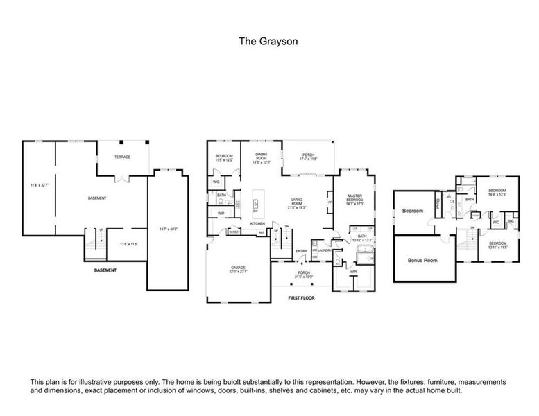 2D floor plan layout of this home in , Flowery Branch, GA (Image 5). 2D floor plan layout of this home in , Flowery Branch, GA (Image 5).