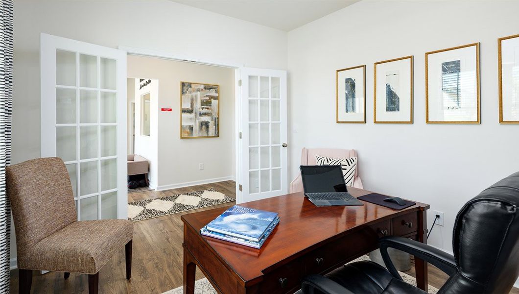 Furnished interior view inside a new home in Cardinal Creek, Charlotte (Image 35).