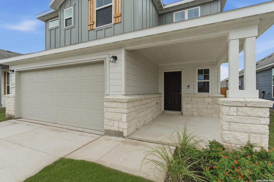 Exterior details and patio area of a home in Dove Song, Marion (Image 3).
