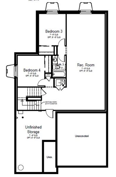 2D floor plan layout for the Caliste by View Homes in Murata Farms, Fort Lupton, CO (Image 4).