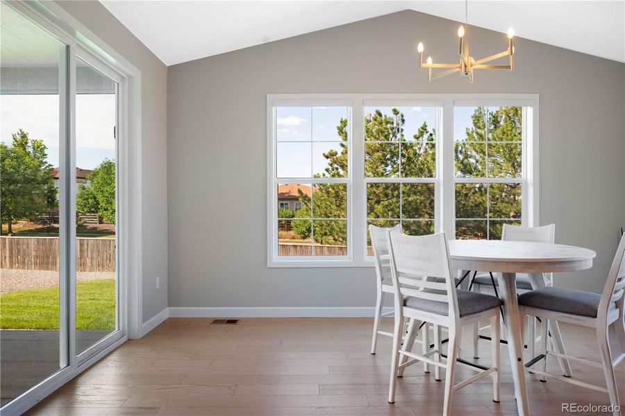 Large Dining Area off of the Kitchen