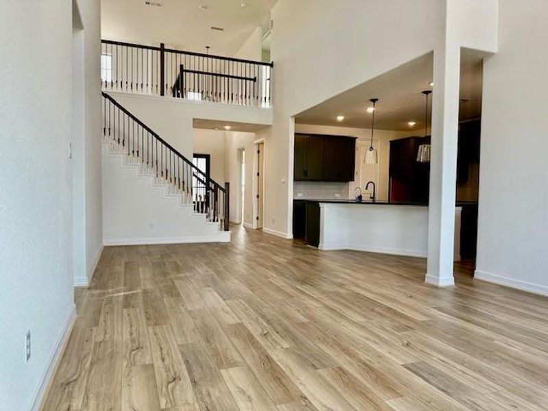 Construction progress – family room