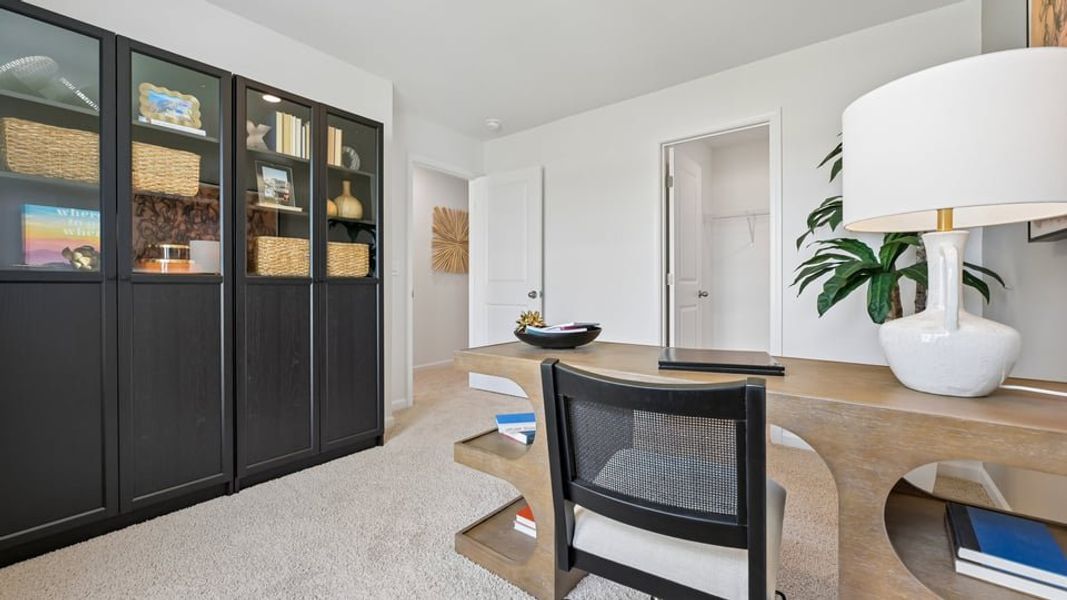 Furnished interior view inside a new home in Chapel Townes, Raleigh (Image 27).