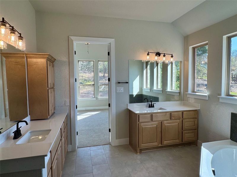 Primary Bath with Dual Vanities