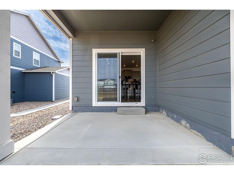 Exterior details and patio area of a home in Fossil Creek Ranch, Windsor (Image 4). Exterior details and patio area of a home in Fossil Creek Ranch, Windsor (Image 4).