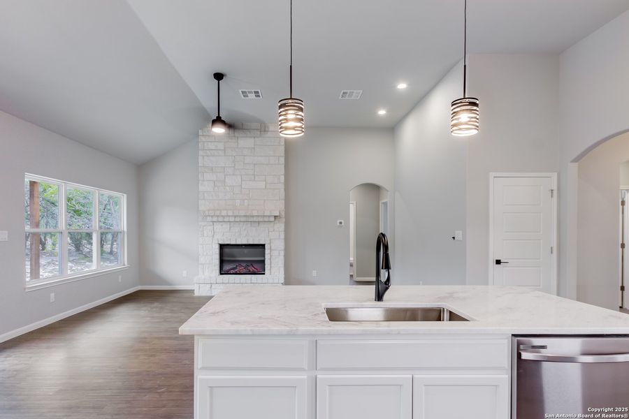 Furnished interior view inside a new home in , Fischer (Image 9). Furnished interior view inside a new home in , Fischer (Image 9).