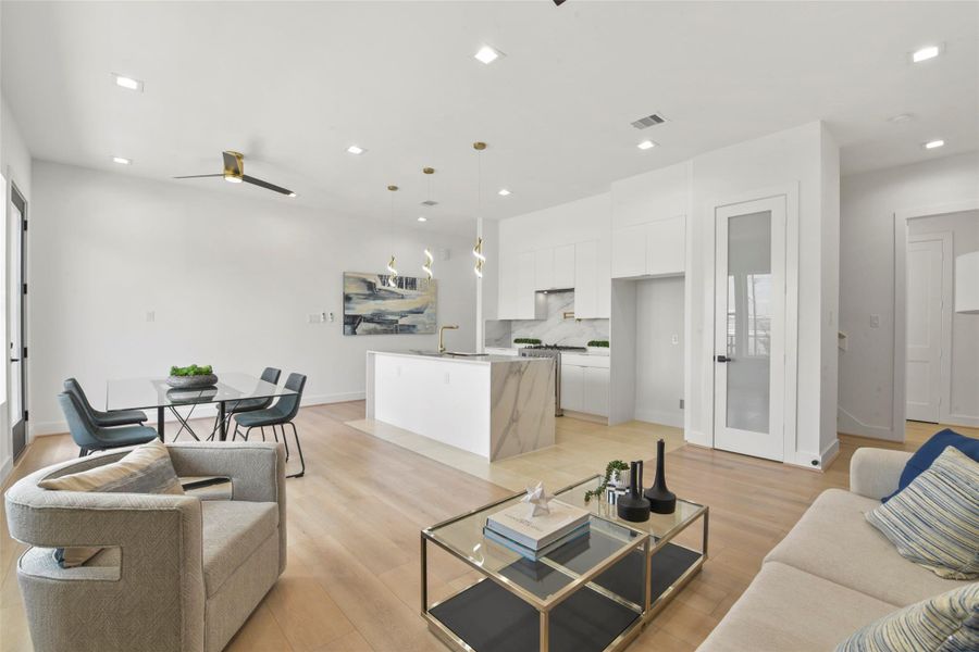 Furnished interior view inside a new home in , Houston (Image 12). Furnished interior view inside a new home in , Houston (Image 12).