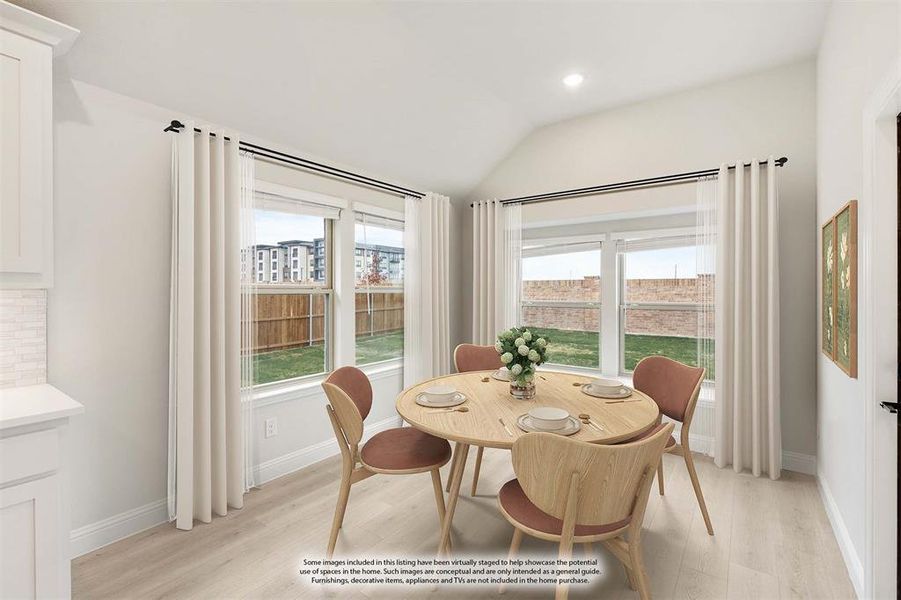 Furnished interior view inside a new home in Villages of Hurricane Creek, Anna (Image 29).