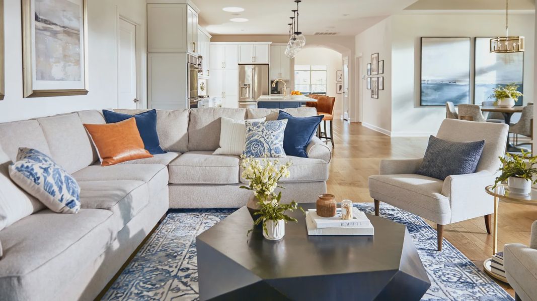 Representative furnished interior of a home built from the Verona by Epcon Communities in The Courtyards at Walters Farm, Huntersville (Image 9).