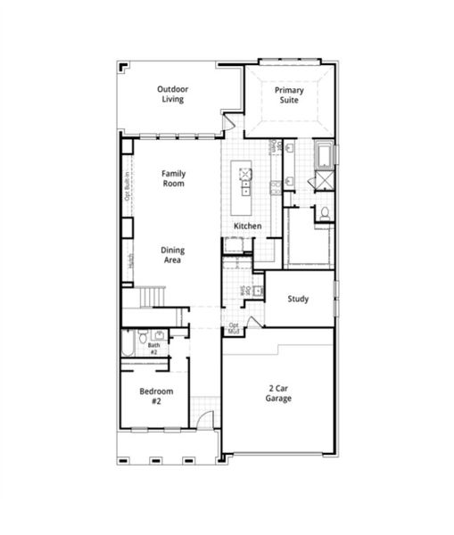2D floor plan layout for the Fordham by Highland Homes in Two Step Farm: 50ft. lots, Montgomery, TX (Image 3). 2D floor plan layout for the Fordham by Highland Homes in Two Step Farm: 50ft. lots, Montgomery, TX (Image 3).