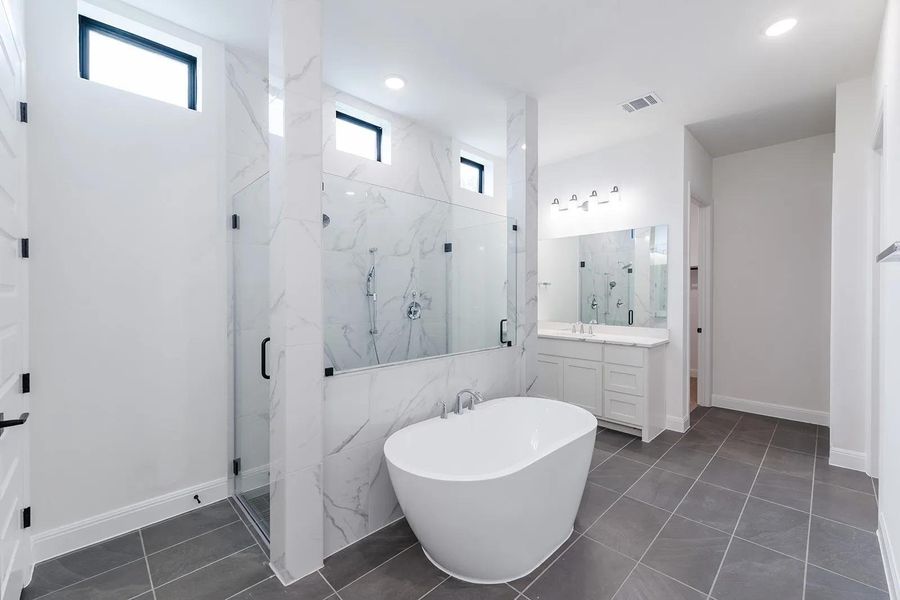 Furnished interior view inside a new home in Northgate Ranch, Liberty Hill (Image 6). Furnished interior view inside a new home in Northgate Ranch, Liberty Hill (Image 6).