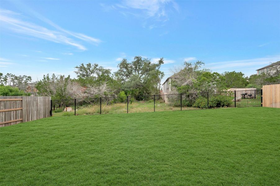 Yard - Back View Yard - Back View