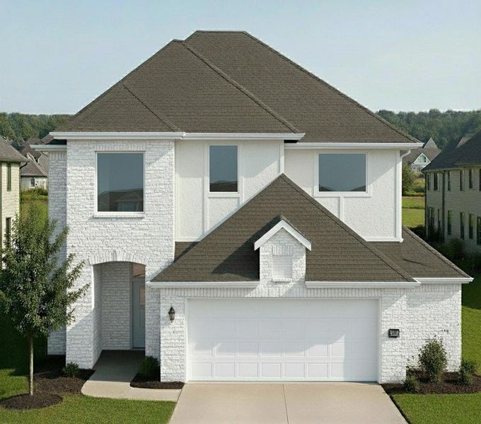AI Rendering of Mansfield elevation G. Colors and features may vary. AI Rendering of Mansfield elevation G. Colors and features may vary.