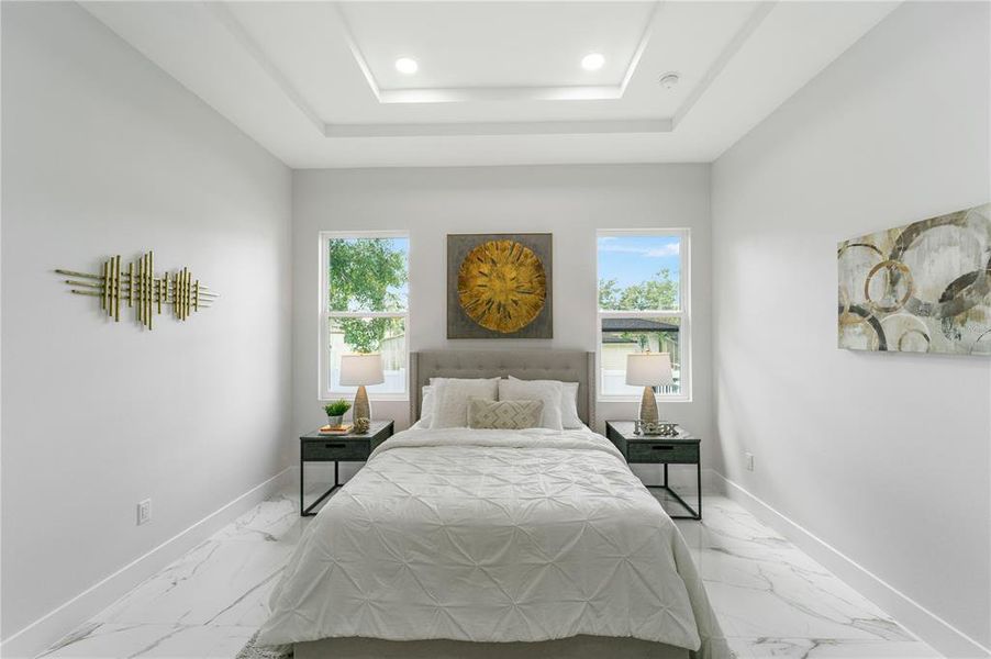 Furnished interior view inside a new home in , Tampa (Image 37).