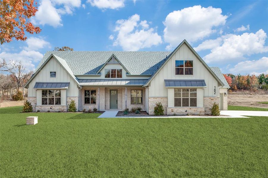 Front exterior of a new home in , Weatherford, TX, highlighting curb appeal (Image 1). Front exterior of a new home in , Weatherford, TX, highlighting curb appeal (Image 1).