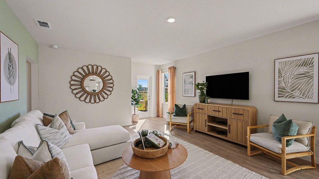 Representative furnished interior of a home built from the Harper by D.R. Horton in Venetian Grove, Vero Beach (Image 13).