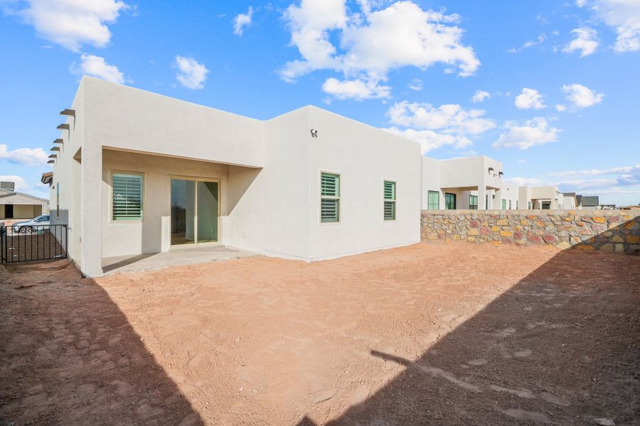 Representative exterior details of a home built from the Pine Valley by LEH. Homes in Tierra Del Este 91, El Paso (Image 3). Representative exterior details of a home built from the Pine Valley by LEH. Homes in Tierra Del Este 91, El Paso (Image 3).