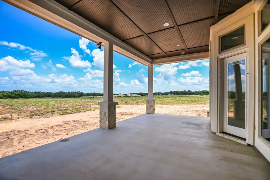 Representative exterior details of a home built from the Llano II by Giddens Homes in Whispering Wind, Bertram (Image 36). Representative exterior details of a home built from the Llano II by Giddens Homes in Whispering Wind, Bertram (Image 36).
