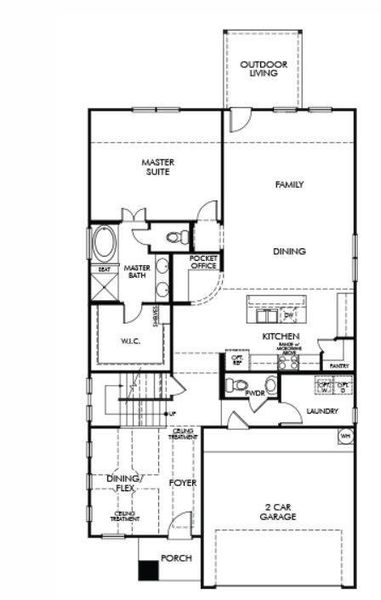 2D floor plan layout of this home in Massey Oaks Village, Pearland, TX (Image 2). 2D floor plan layout of this home in Massey Oaks Village, Pearland, TX (Image 2).