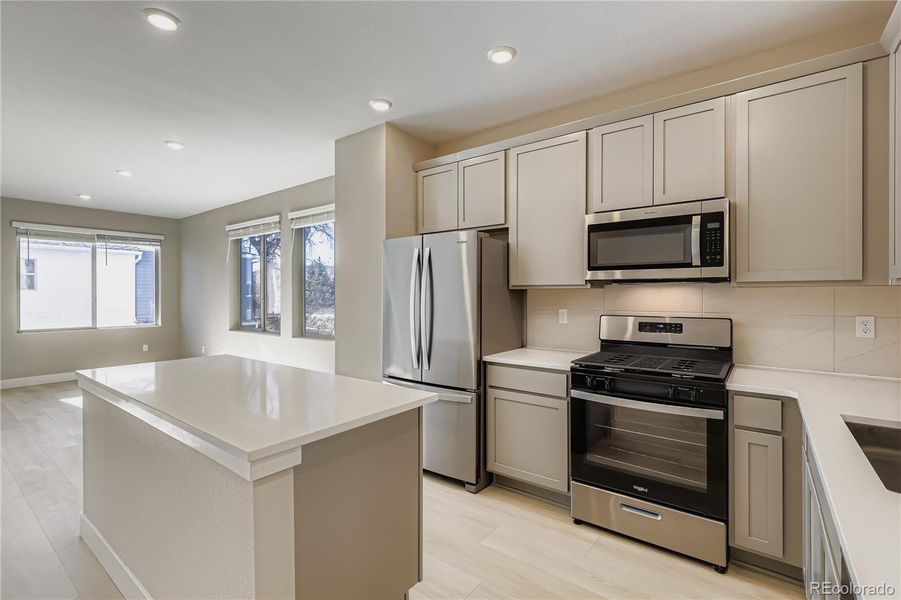 Furnished interior view inside a new home in Geos, Arvada (Image 4). Furnished interior view inside a new home in Geos, Arvada (Image 4).