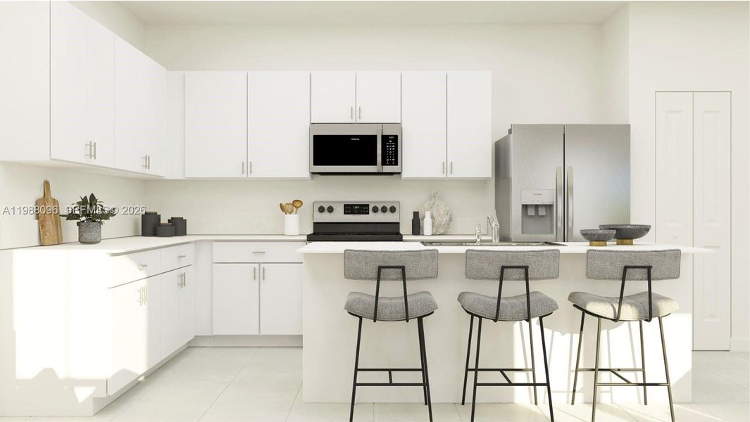 Furnished interior view inside a new home in Altamira, Homestead (Image 2).