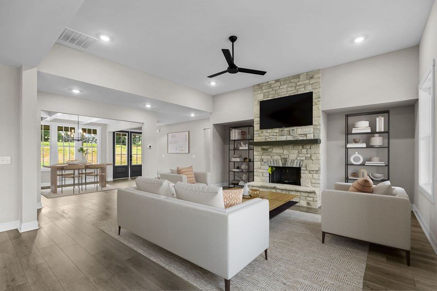 Furnished interior view inside a new home in Harmon Springs, Carrollton (Image 28).