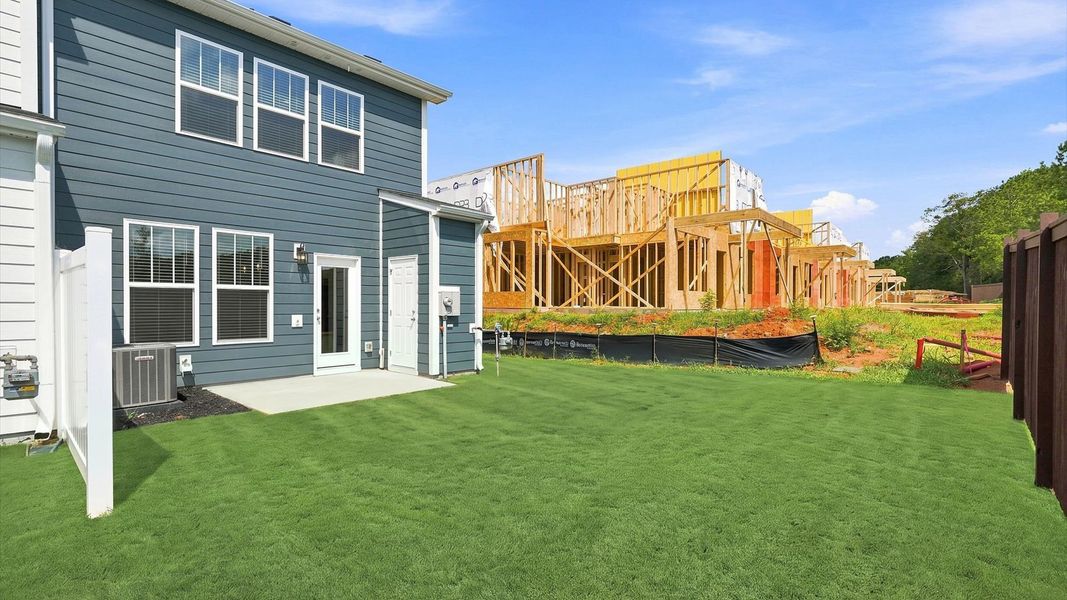Established charm meets functional outdoor living with a spacious and private backyard by DRB Homes Established charm meets functional outdoor living with a spacious and private backyard by DRB Homes