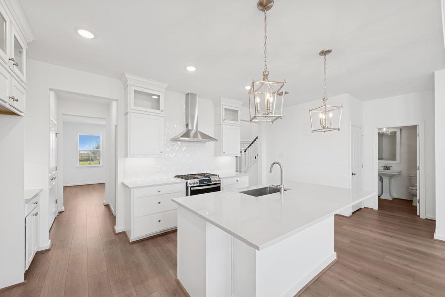 Gourmet island kitchen (*Photo not of actual home and used for illustration purposes only.)