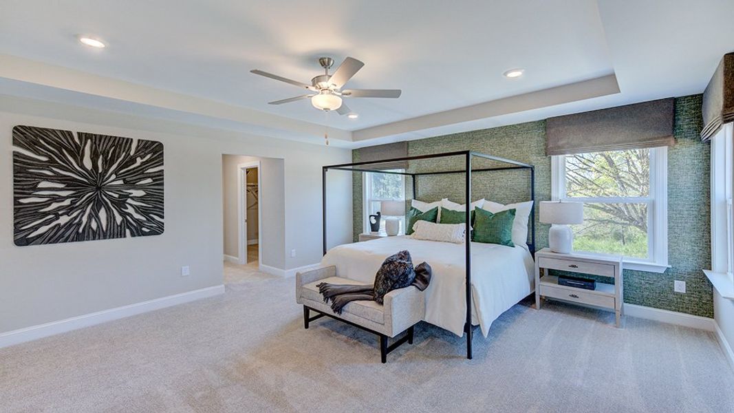 Furnished interior view inside a new home in Bridgeberry, Holly Springs (Image 5).