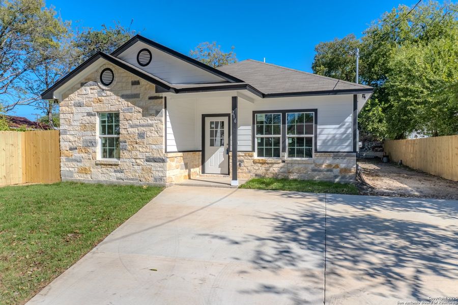 Front exterior of a new home in , San Antonio, TX, highlighting curb appeal (Image 2). Front exterior of a new home in , San Antonio, TX, highlighting curb appeal (Image 2).