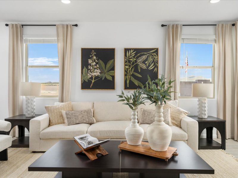 Furnished interior view inside a new home in Mandarina - Premier Series, Marana (Image 6).